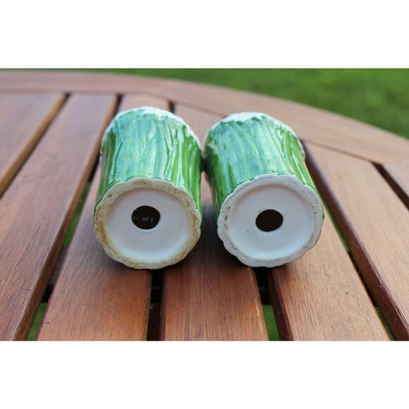 Vintage Ceramic Flower Salt And Pepper Shaker Set From The 1950's - Picture 7 of 7